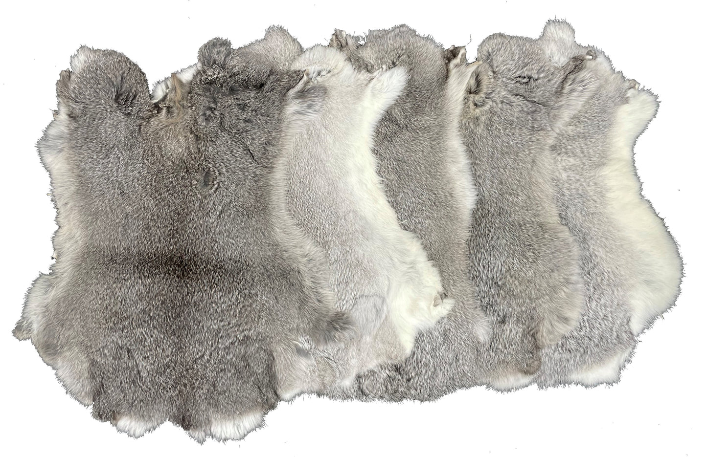 1 Pcs Natural Color Rabbit Fur Pelts - Craft Grade Assorted!